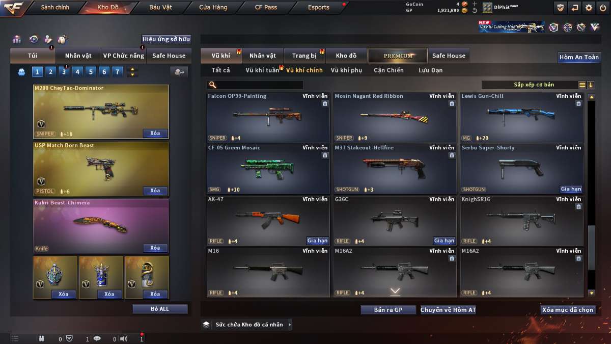 shop acc cf uy tin gia re
